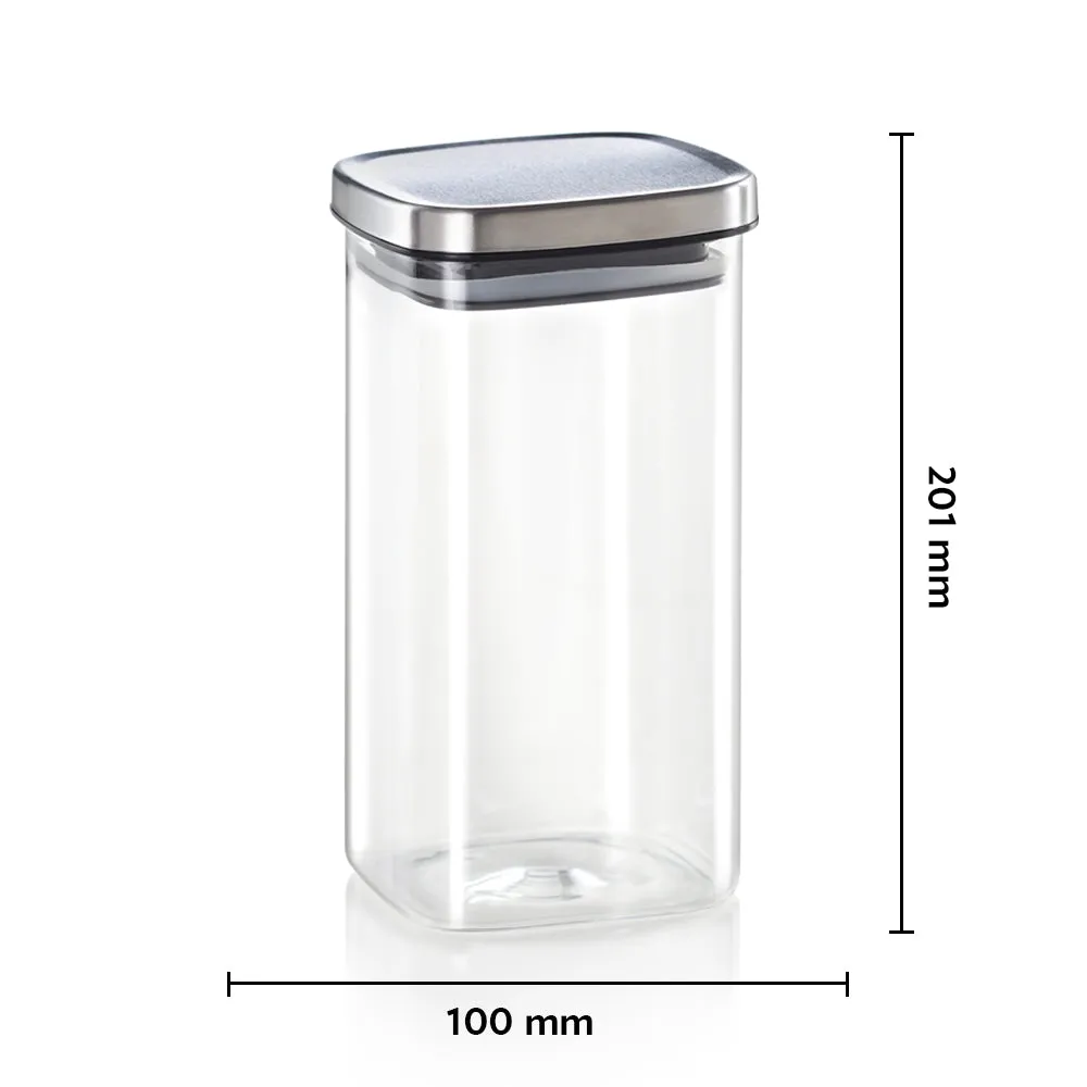 Borosil Classic Square Jar