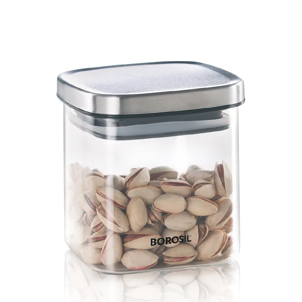 Borosil Classic Square Jar
