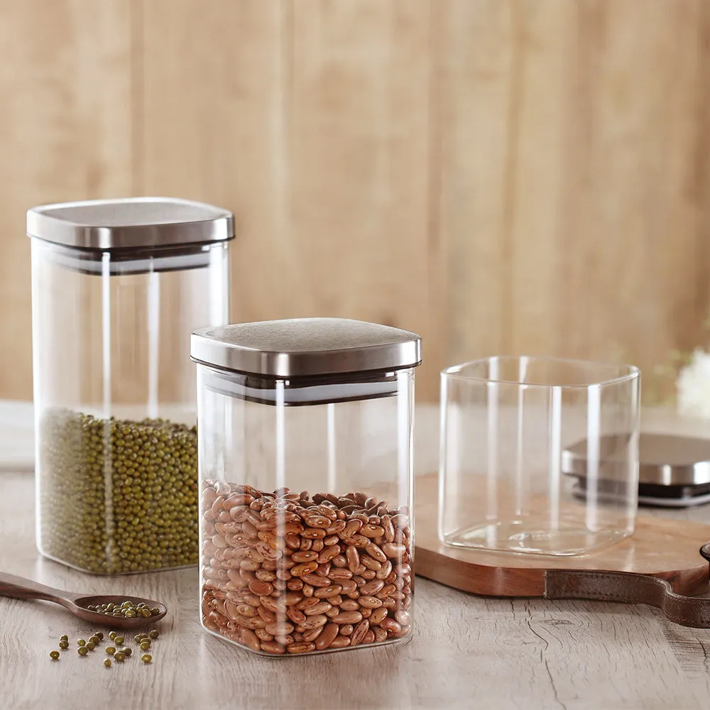 Borosil Classic Square Jar