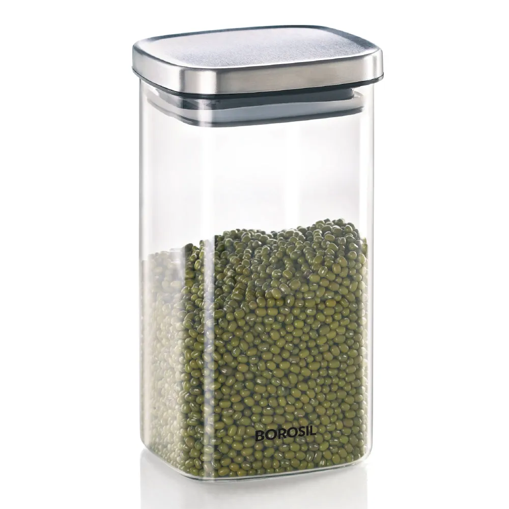 Borosil Classic Square Jar