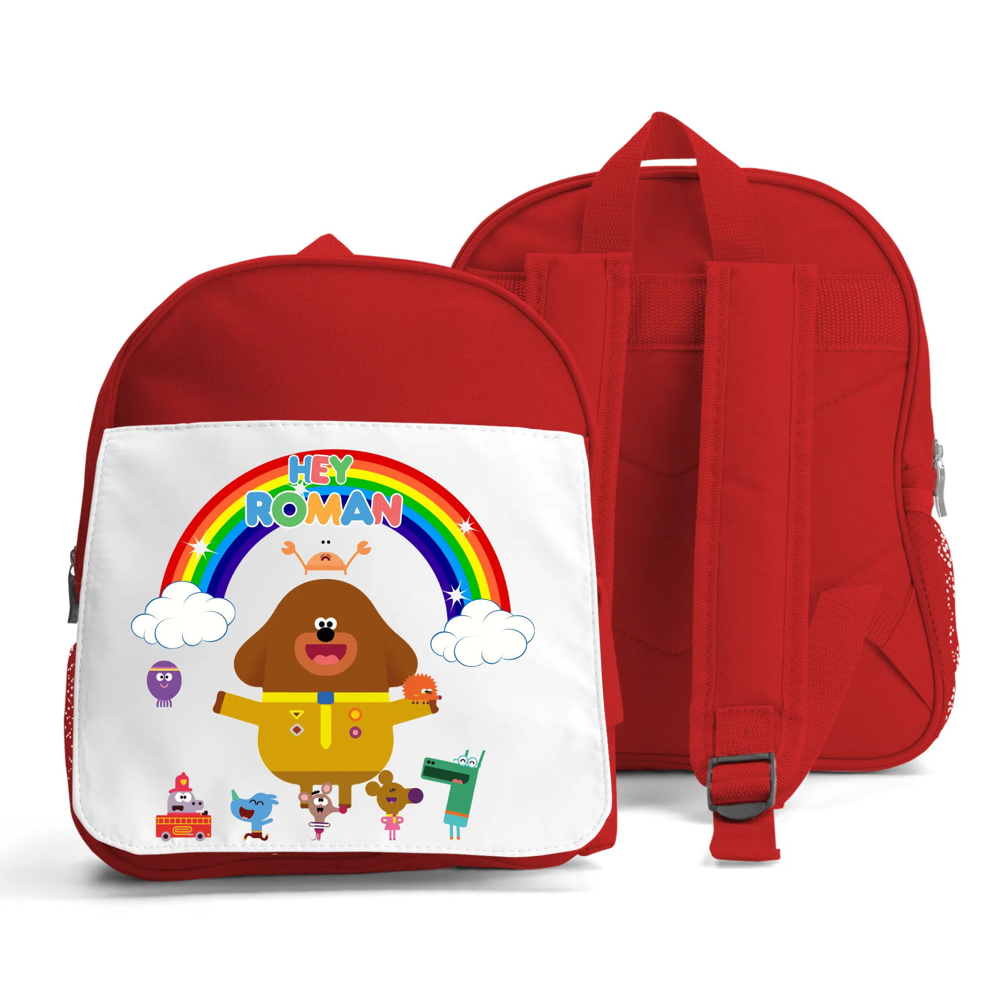 Boys Personalised Backpack Featuring Hey Duggee and the Squirrels