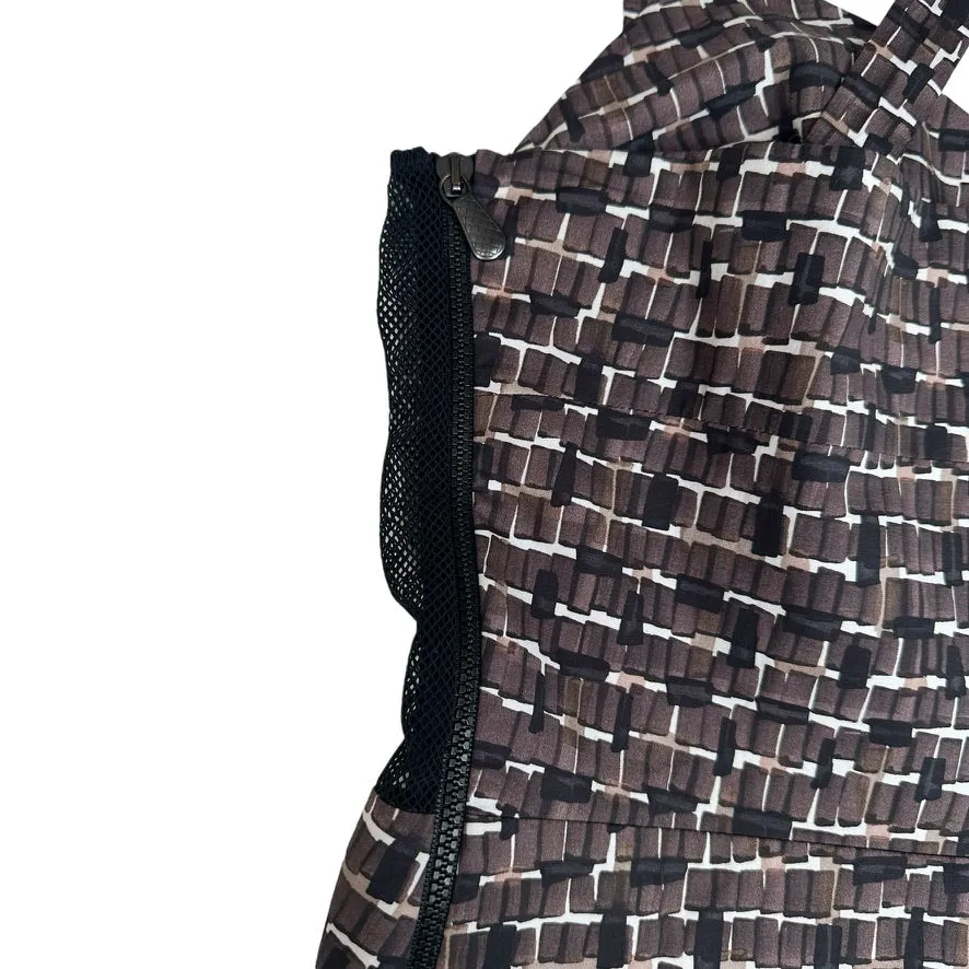 Brown Dress with Mesh Details - M