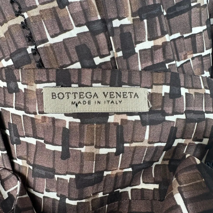 Brown Dress with Mesh Details - M