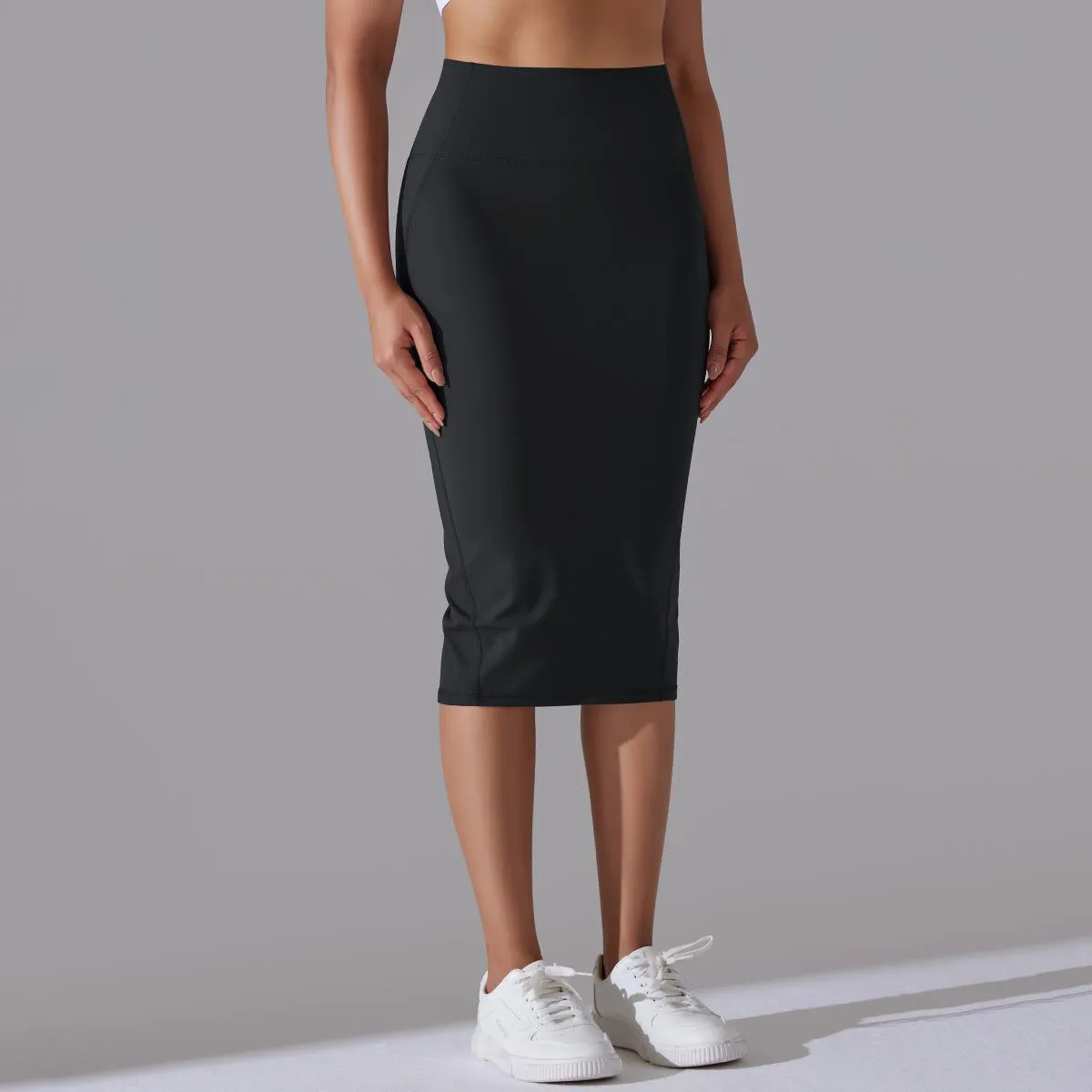 Brushed Skinny Hip-Hugging Sports Skirt