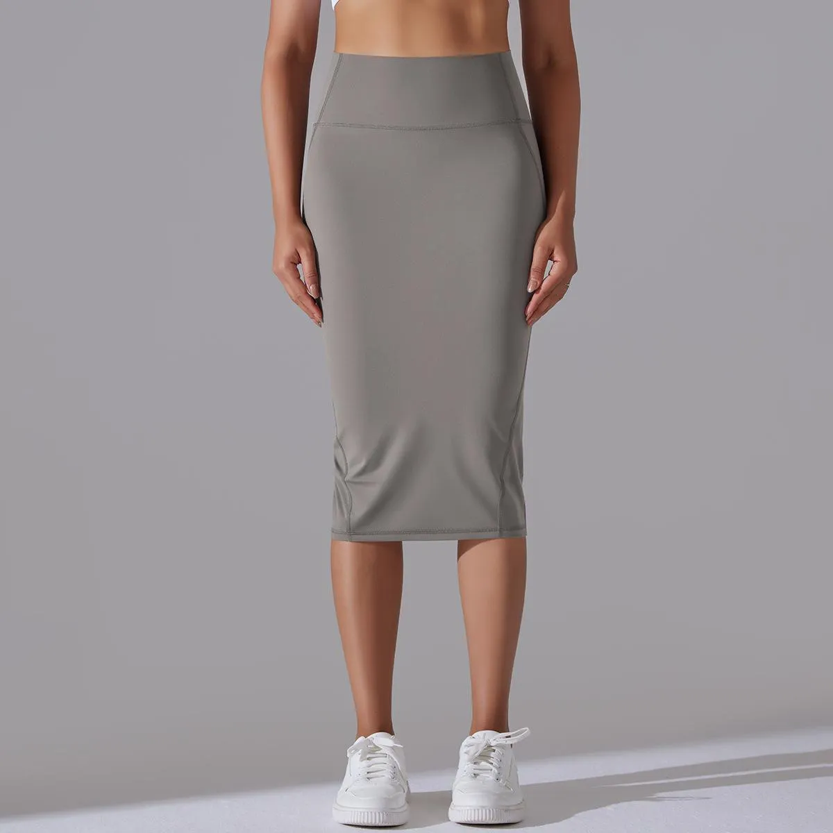 Brushed Skinny Hip-Hugging Sports Skirt