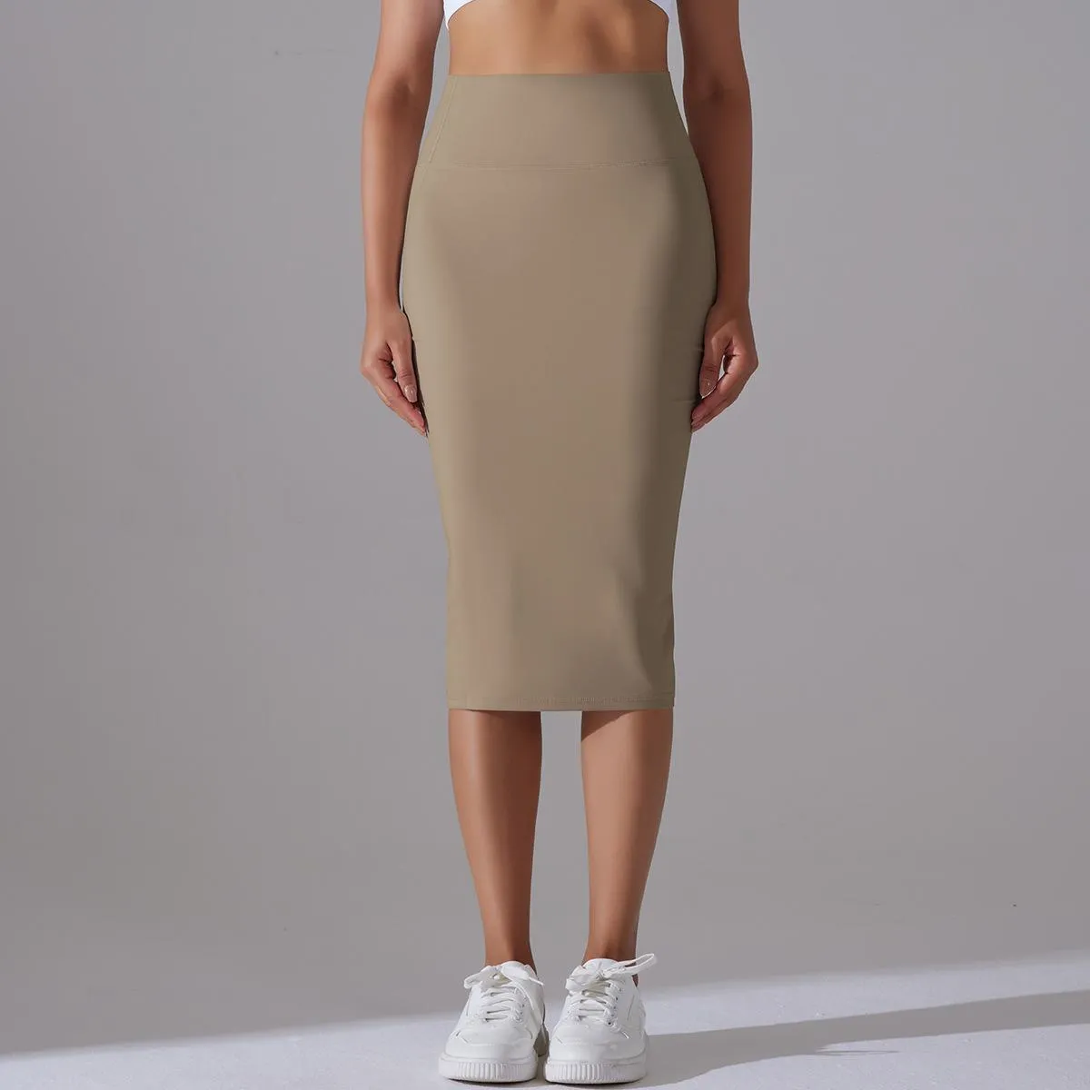 Brushed Skinny Hip-Hugging Sports Skirt