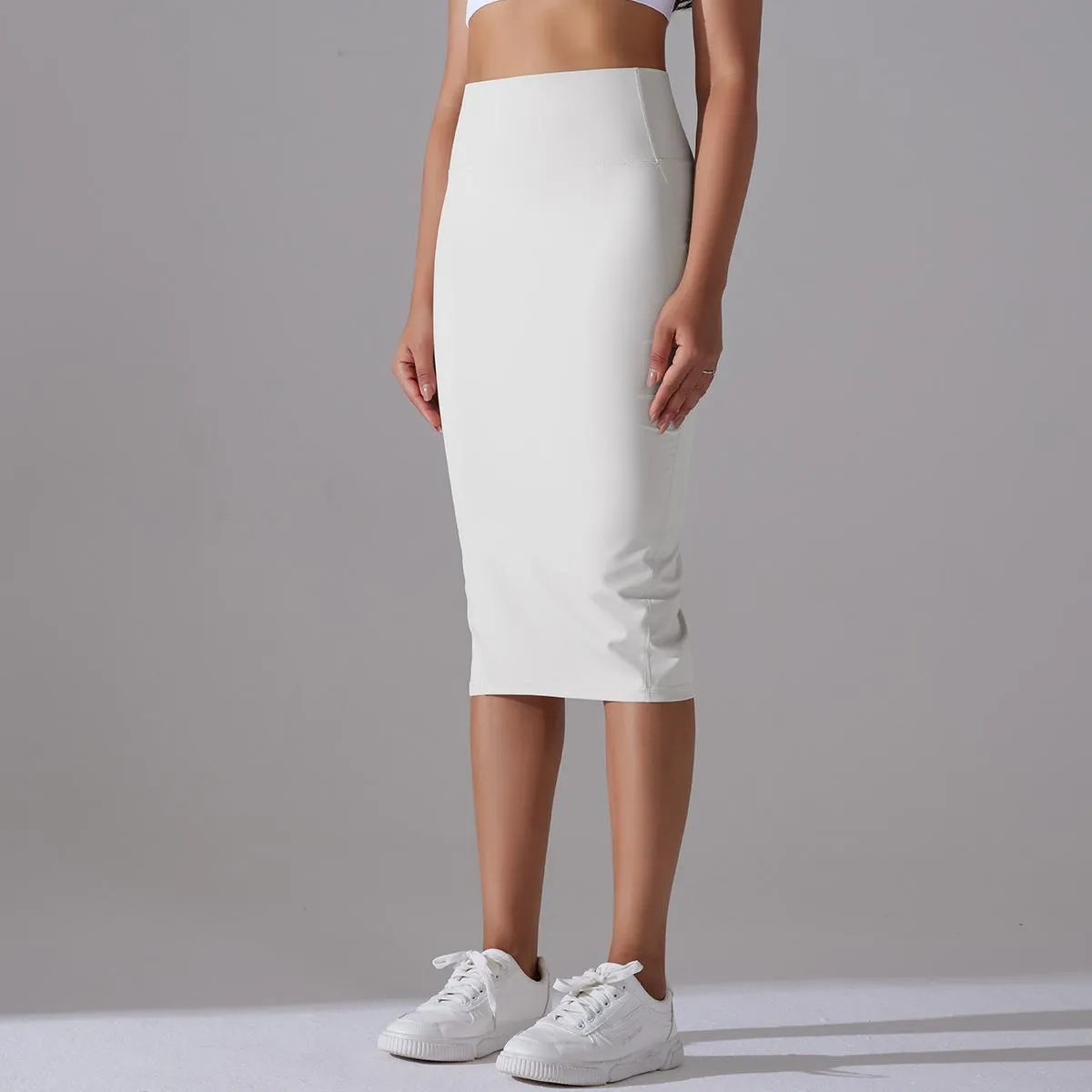 Brushed Skinny Hip-Hugging Sports Skirt