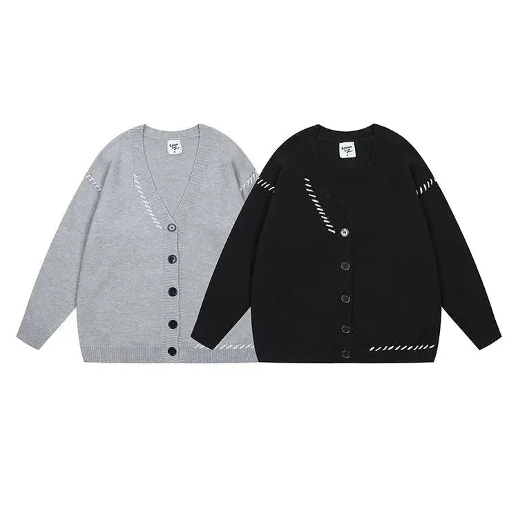 Button Details Cozy Knit Cardigan