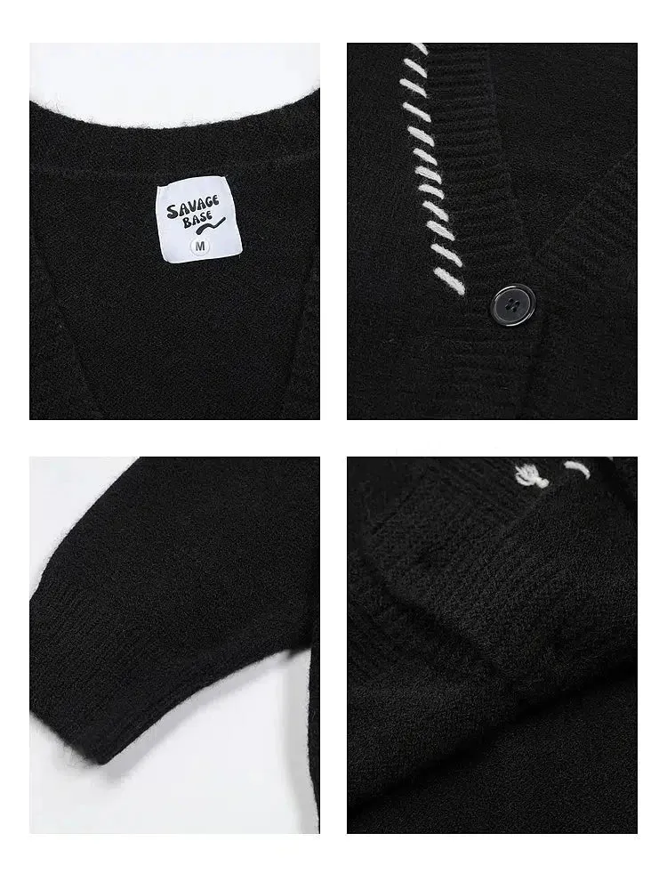 Button Details Cozy Knit Cardigan