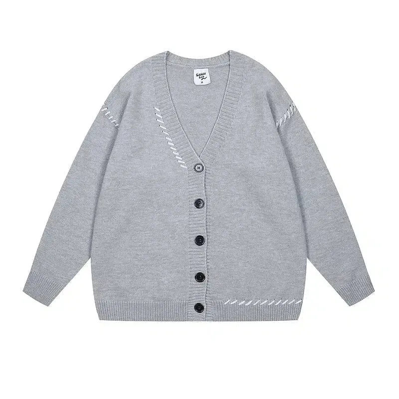 Button Details Cozy Knit Cardigan