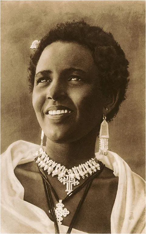 BW-40 Ethiopian Woman - Vintage Image