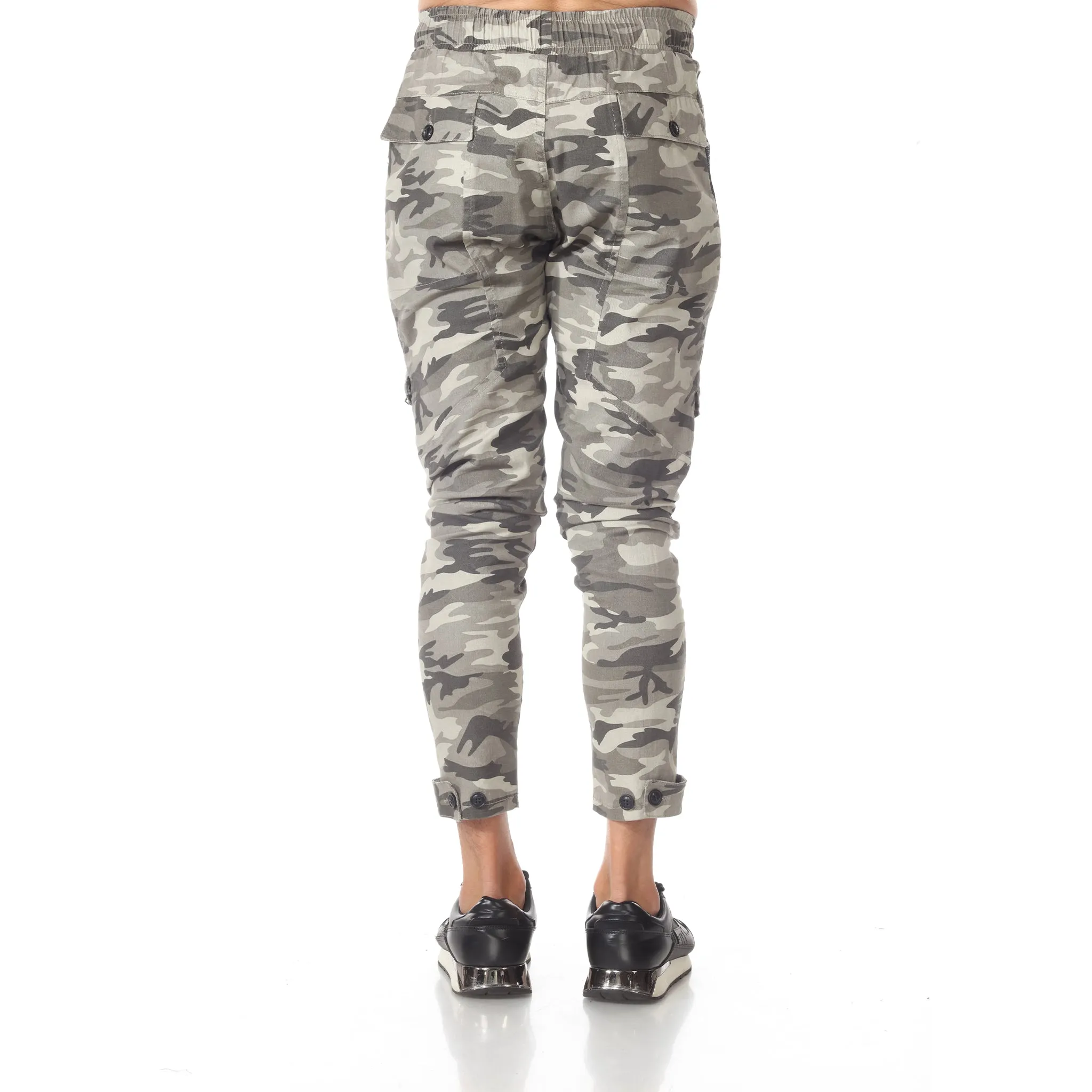 Camo Fashion Jeans With Lace Details