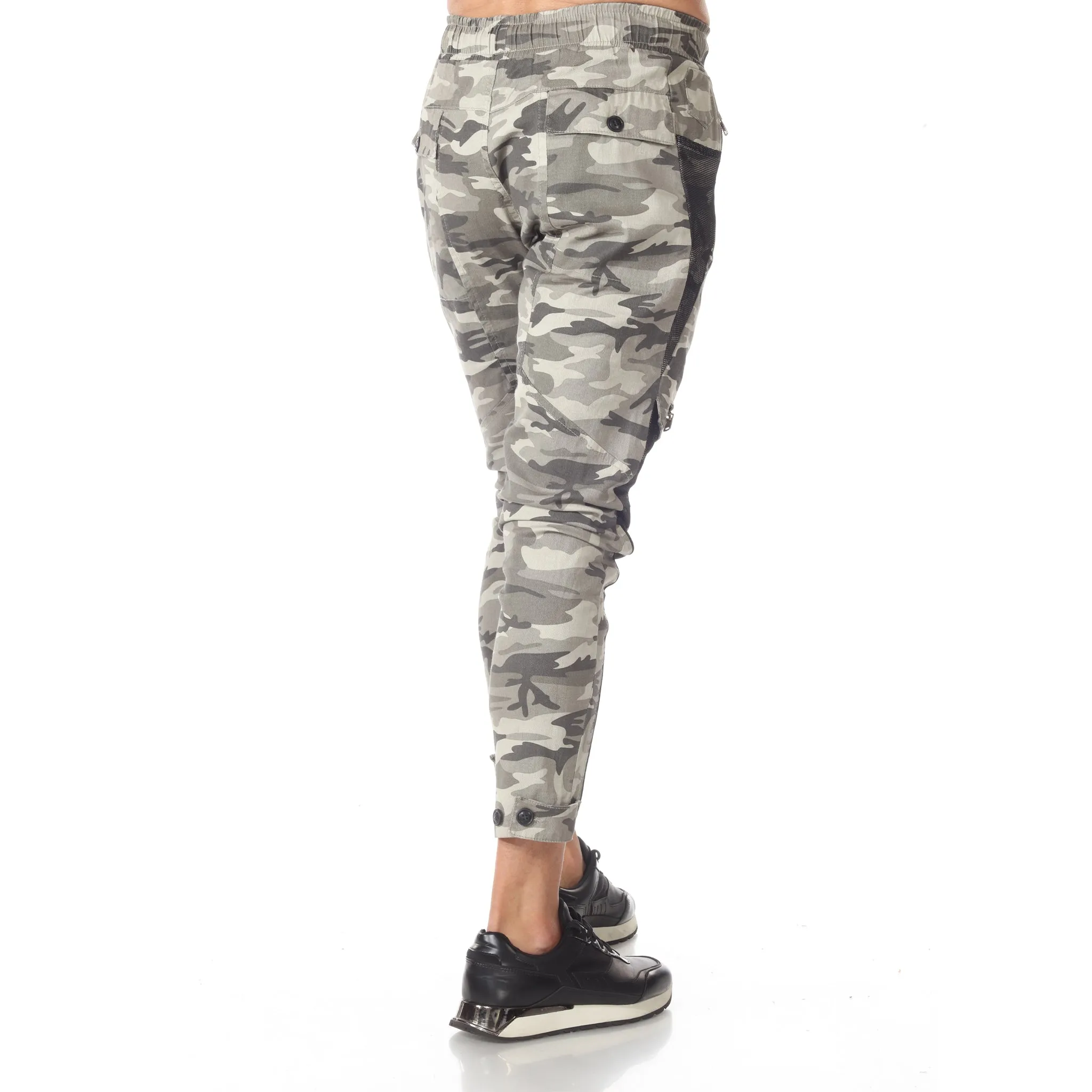 Camo Fashion Jeans With Lace Details