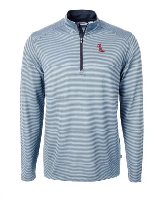 C&B Stripe Quarter Zip Ole Miss Rebels