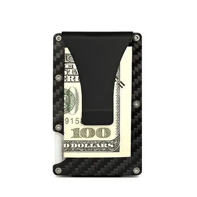 Carbon Fiber RFID Case with Money Clip