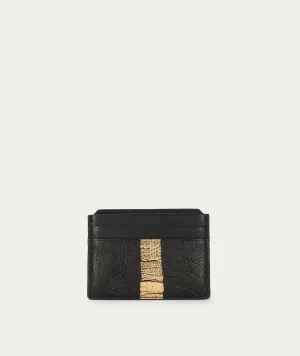 Card File - Black/Gold Ostrich