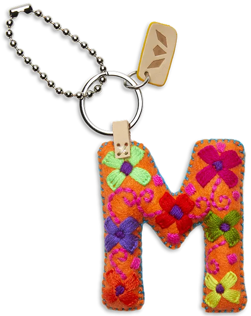 Charms Orange Felt Alphabet
