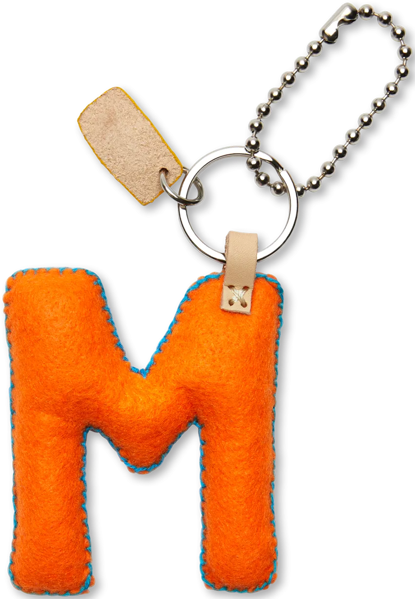 Charms Orange Felt Alphabet