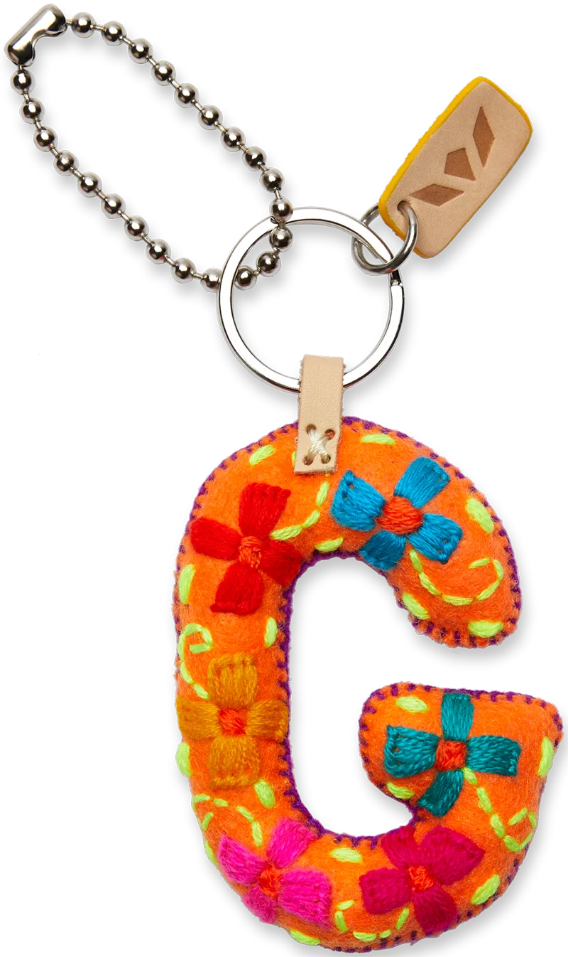 Charms Orange Felt Alphabet
