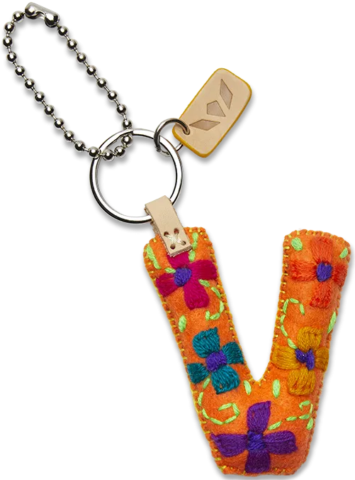 Charms Orange Felt Alphabet