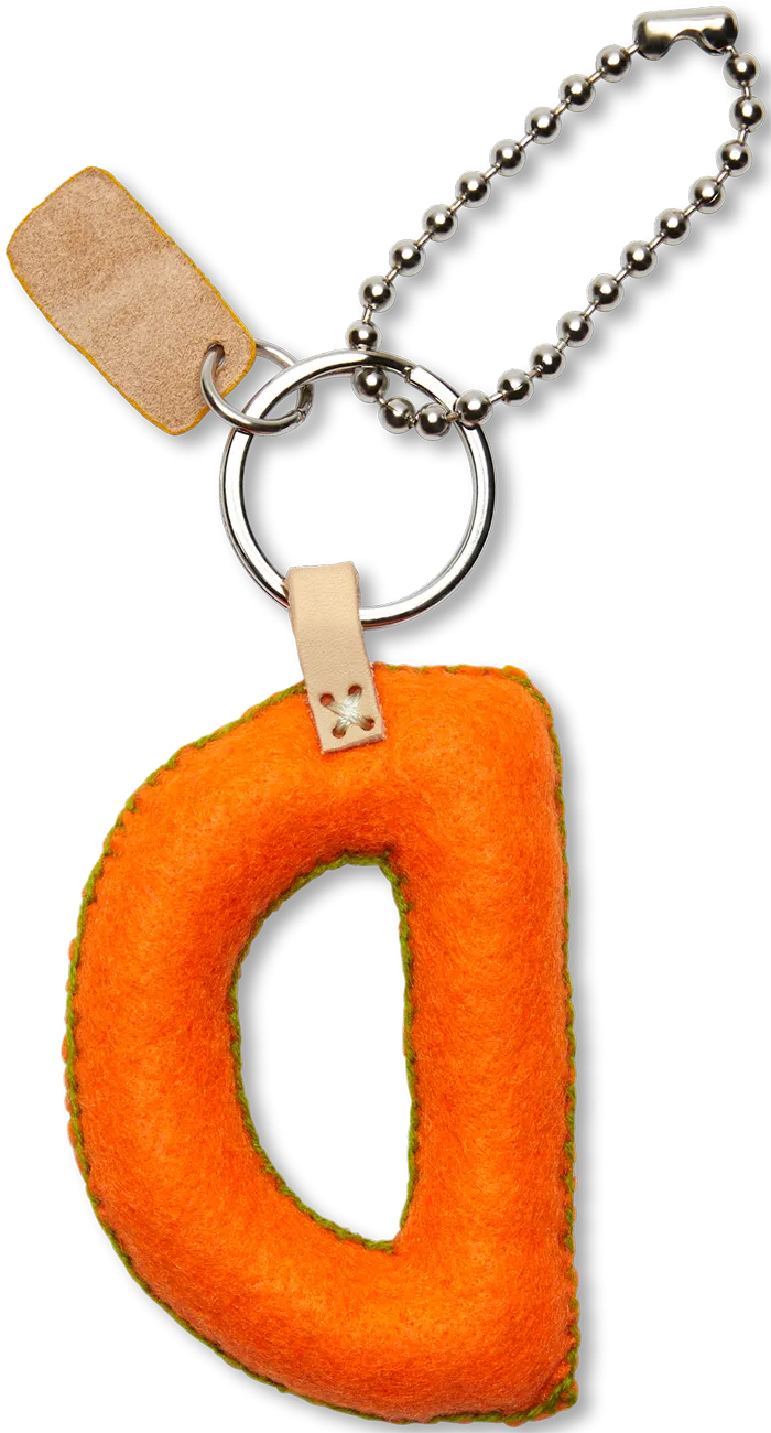Charms Orange Felt Alphabet