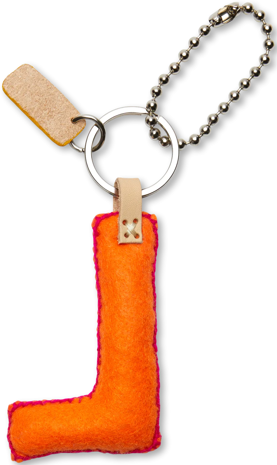 Charms Orange Felt Alphabet