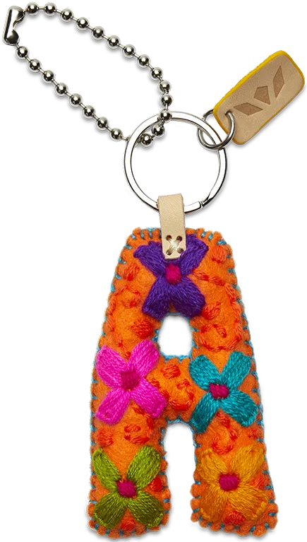 Charms Orange Felt Alphabet