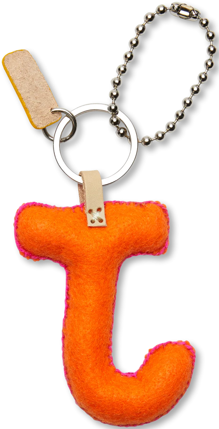 Charms Orange Felt Alphabet