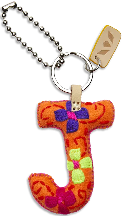 Charms Orange Felt Alphabet