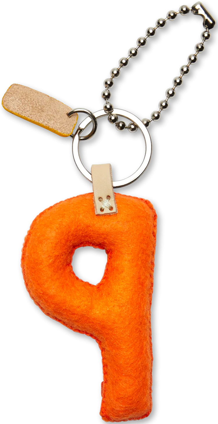 Charms Orange Felt Alphabet