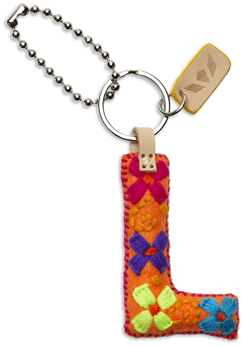 Charms Orange Felt Alphabet