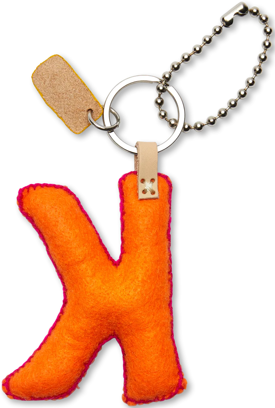 Charms Orange Felt Alphabet