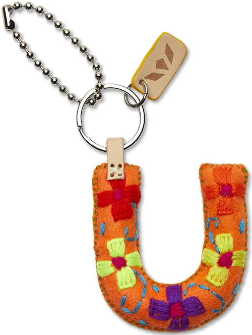 Charms Orange Felt Alphabet