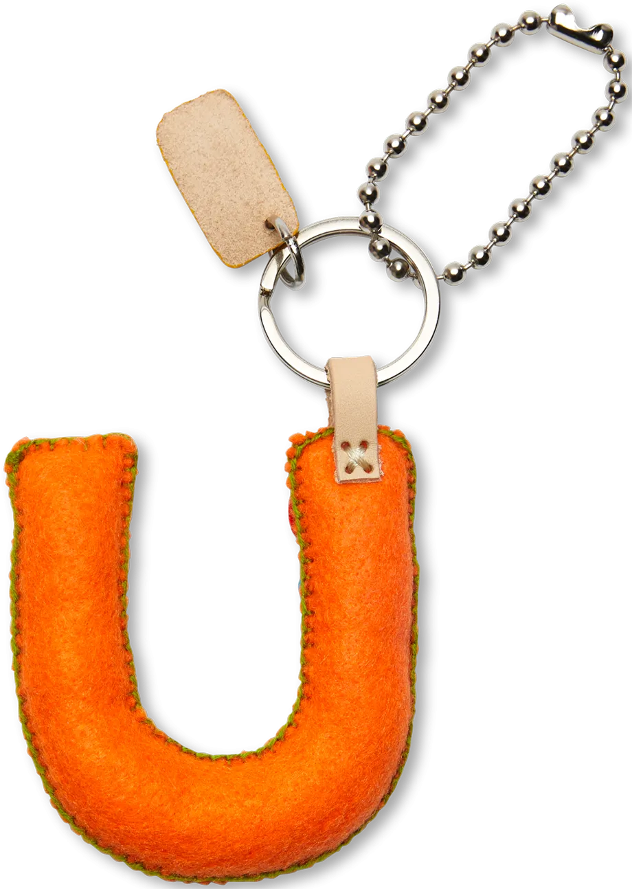 Charms Orange Felt Alphabet