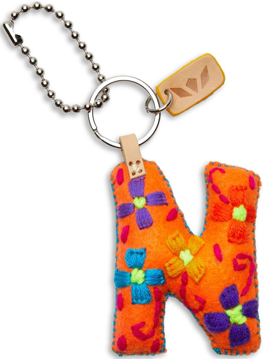 Charms Orange Felt Alphabet