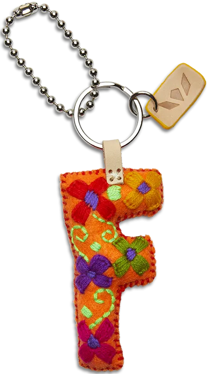 Charms Orange Felt Alphabet