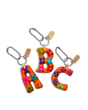 Charms Orange Felt Alphabet