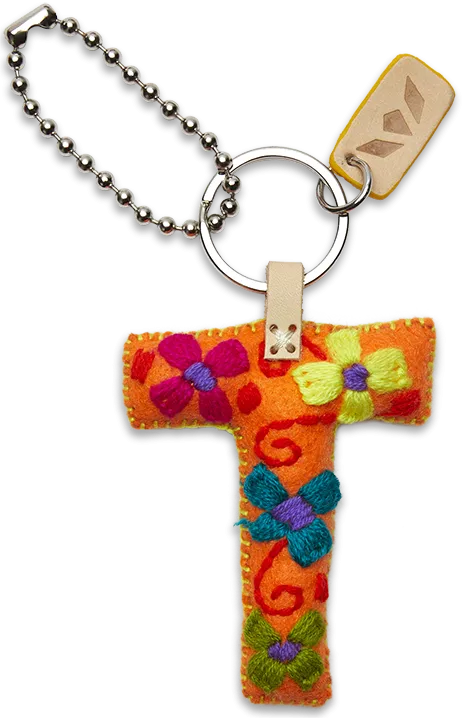 Charms Orange Felt Alphabet
