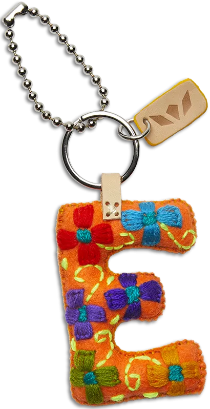 Charms Orange Felt Alphabet