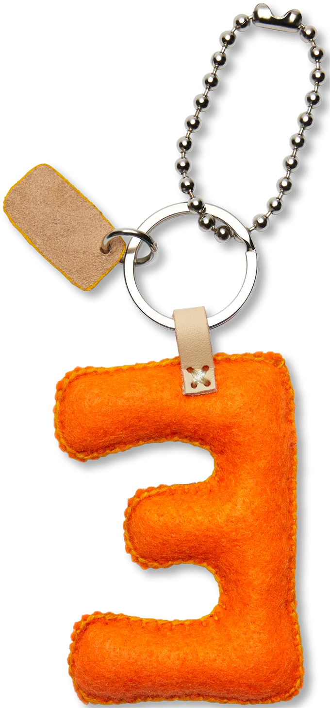 Charms Orange Felt Alphabet