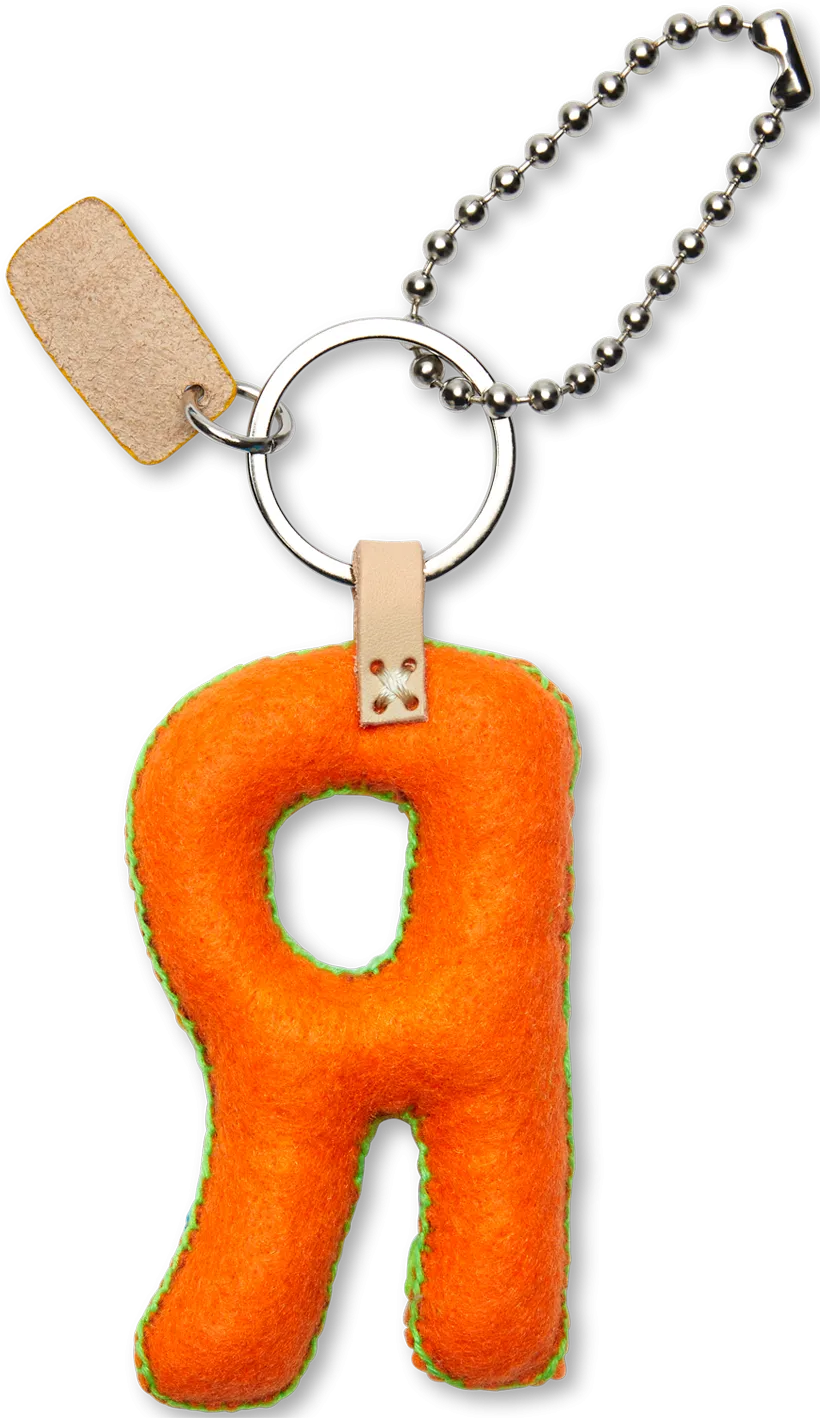 Charms Orange Felt Alphabet