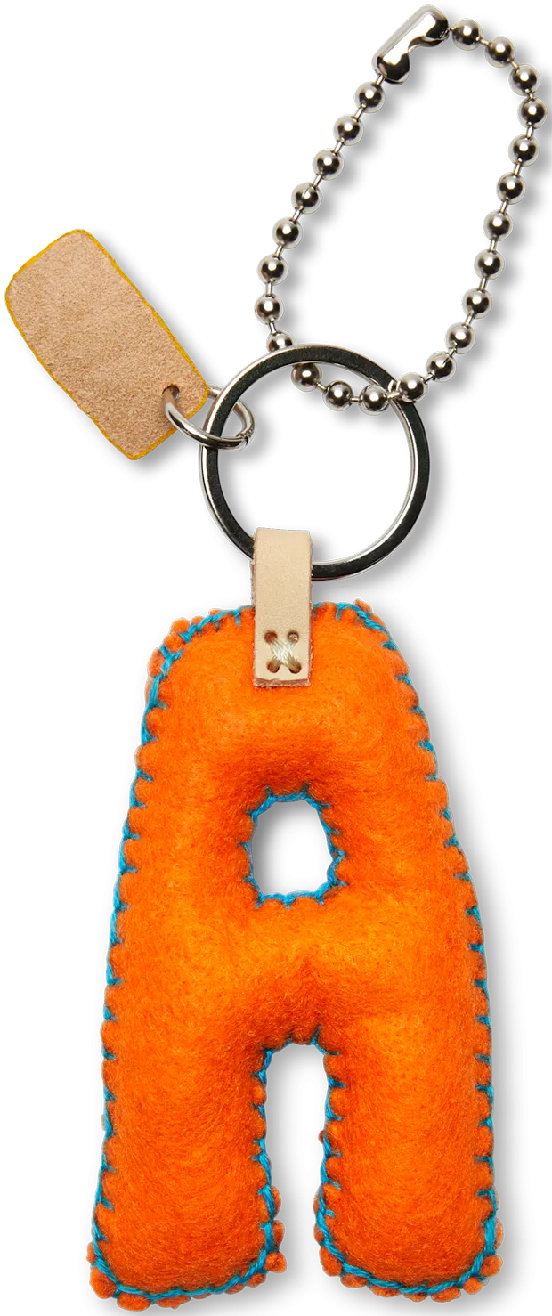 Charms Orange Felt Alphabet