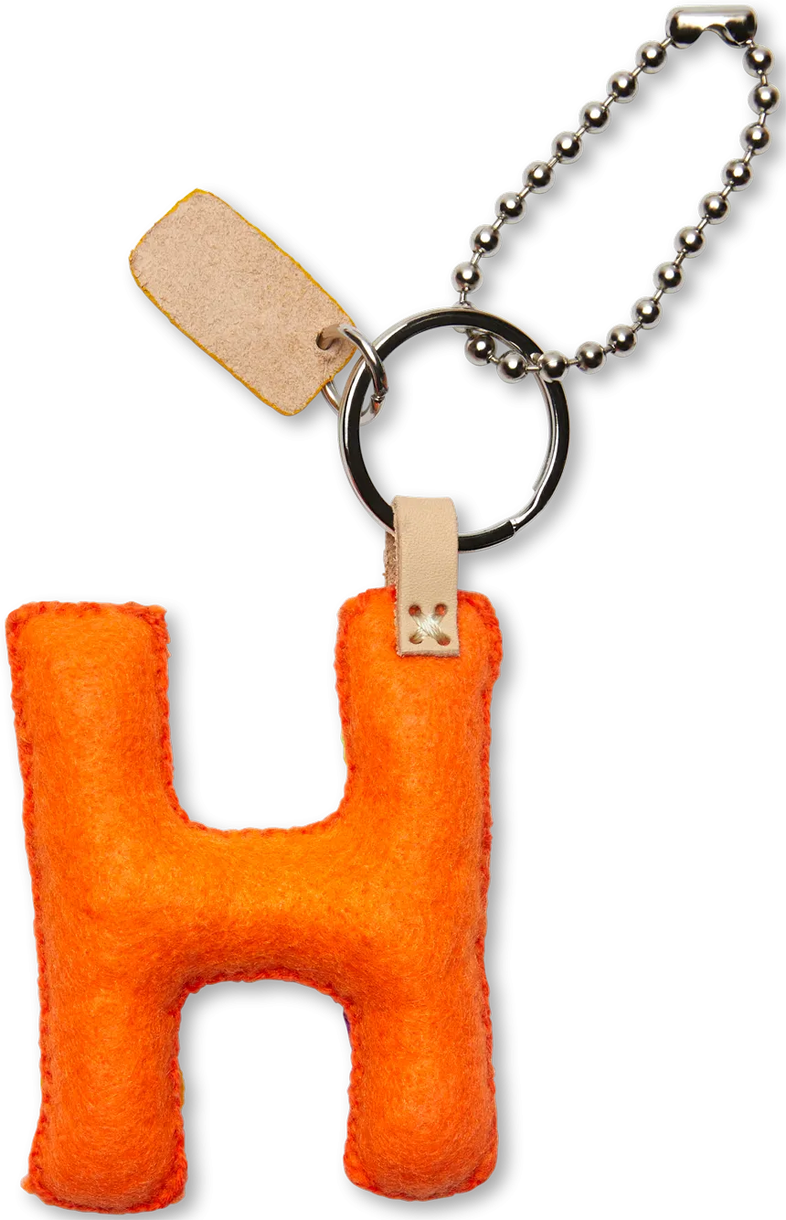 Charms Orange Felt Alphabet
