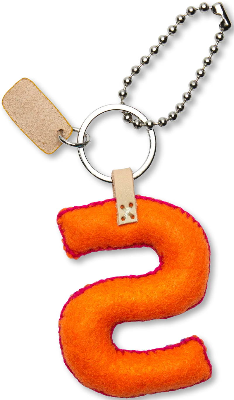 Charms Orange Felt Alphabet