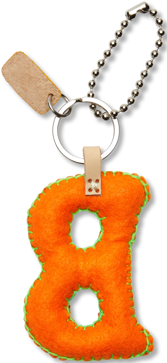 Charms Orange Felt Alphabet