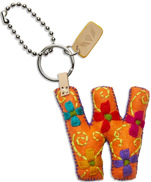 Charms Orange Felt Alphabet