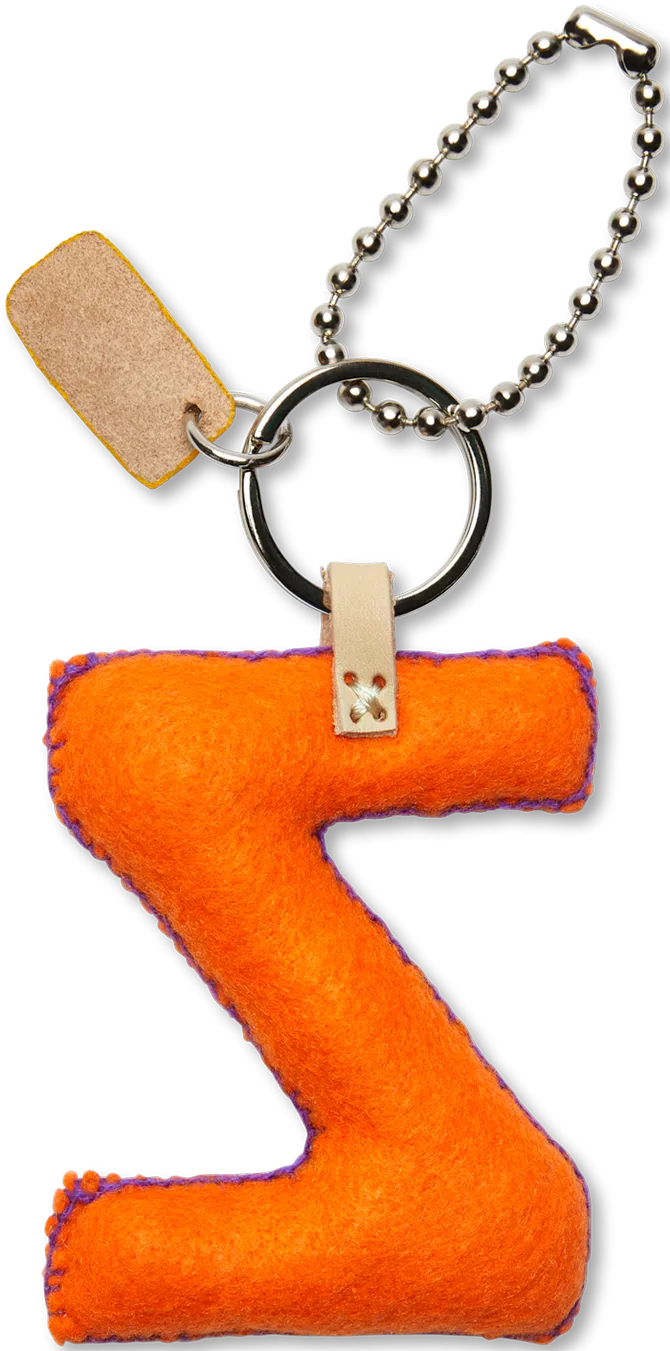 Charms Orange Felt Alphabet