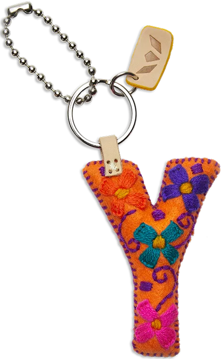 Charms Orange Felt Alphabet