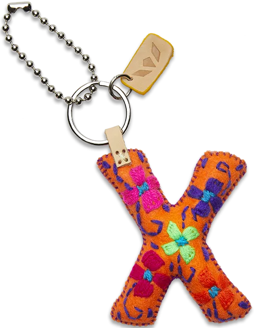 Charms Orange Felt Alphabet