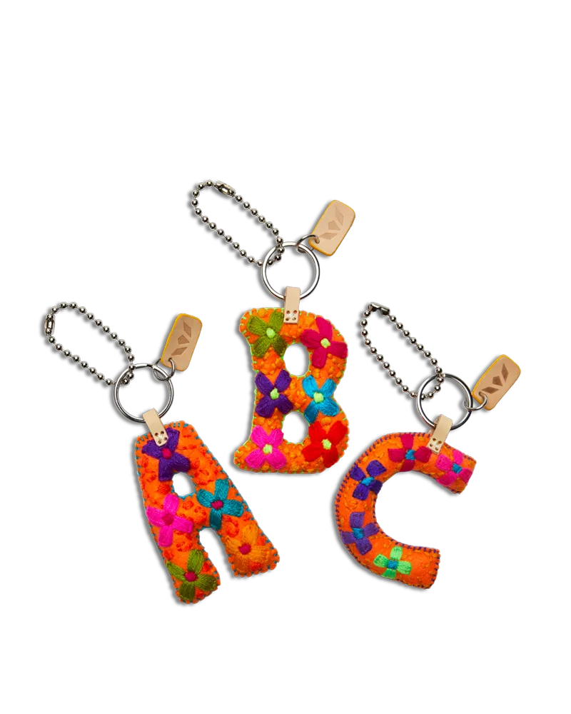 Charms Orange Felt Alphabet